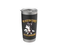 Cute Kids Boys Girls Funny Ate My Homework Bostie Dog Lover Vaso térmico de acero inoxidable de doble pared