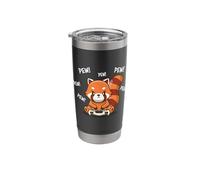 Cute Kids Boys Girls Kawaii Video Gamer Red Panda Lover Vaso térmico de acero inoxidable de doble pared