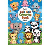 Cute Kids Colouring Book Animals: Part-2