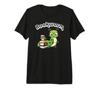 Cute Kids Girls Boys Kawaii Bookworm Reading Lover Camiseta Premium