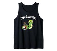 Cute Kids Girls Boys Kawaii Bookworm Reading Lover Camiseta sin Mangas