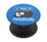 Cute Kids Girls Boys Kawaii I Nap Periodically Penguin Lover PopSockets PopGrip Adhesivo