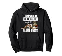 Cute Kids Read Books & Pet My Basset Hound Dog Lover Sudadera con Capucha