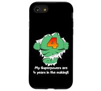 Cute Kids Superhero Birthday Gift For 4 Year Old Boys Outfit Carcasa para iPhone SE (2020) / 7/8