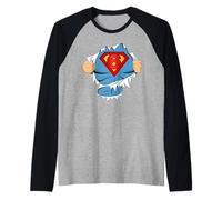 Cute Kids Superhero Birthday Gift For 6 Year Old Boys Outfit Camiseta Manga Raglan