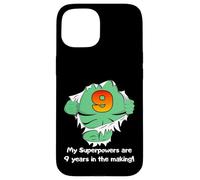 Cute Kids Superhero Birthday Gift For 9 Year Old Boys Outfit Carcasa para iPhone 15