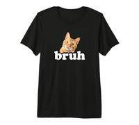 Cute Kids Womens & Mens Bruh Orange Tabby Cat Lover Camiseta Premium