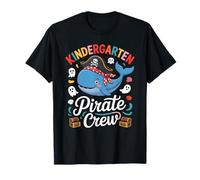 Cute Kindergarten Pirate Crew Whale Adventure Kids Apparel Camiseta