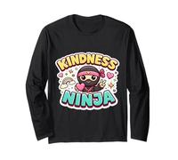 Cute Kindness Ninja Be Kind To Others Niños Niñas Bonito Manga Larga
