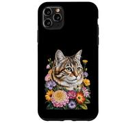 Cute Kitten Cat Flower Floral Garden Carcasa para iPhone 11 Pro Max