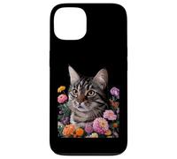 Cute Kitten Cat Flower Floral Garden Carcasa para iPhone 13