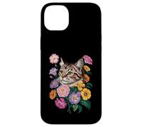 Cute Kitten Cat Flower Floral Garden Carcasa para iPhone 14 Plus