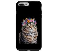 Cute Kitten Cat Flower Floral Garden Carcasa para iPhone 7 Plus/8 Plus