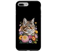 Cute Kitten Cat Flower Floral Garden Carcasa para iPhone 7 Plus/8 Plus