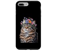 Cute Kitten Cat Flower Floral Garden Carcasa para iPhone 7 Plus/8 Plus