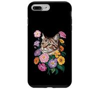 Cute Kitten Cat Flower Floral Garden Carcasa para iPhone 7 Plus/8 Plus