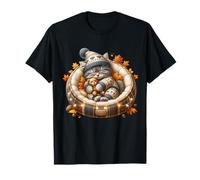Cute Kitten Fall Accessories For Women and Girls Autumn Cat Camiseta