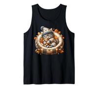 Cute Kitten Fall Accessories For Women and Girls Autumn Cat Camiseta sin Mangas