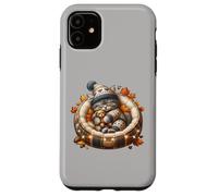 Cute Kitten Fall Accessories For Women and Girls Autumn Cat Carcasa para iPhone 11