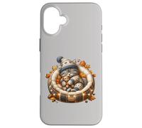 Cute Kitten Fall Accessories For Women and Girls Autumn Cat Carcasa para iPhone 16 Plus