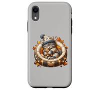 Cute Kitten Fall Accessories For Women and Girls Autumn Cat Carcasa para iPhone XR