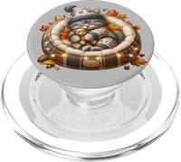 Cute Kitten Fall Accessories For Women and Girls Autumn Cat PopSockets PopGrip para MagSafe