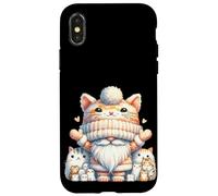 Cute Kitten Grandpa Gnome For Women And Girls Kawaii Cat Carcasa para iPhone X/XS