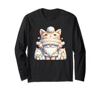 Cute Kitten Grandpa Gnome For Women And Girls Kawaii Cat Manga Larga
