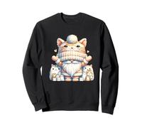 Cute Kitten Grandpa Gnome For Women And Girls Kawaii Cat Sudadera