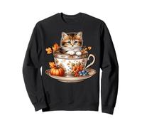 Cute Kitten Kawaii Cats Fall Coffee Mug Autumn Thanksgiving Sudadera