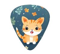 Cute Kitty WZYWHJ Prints - Púas de guitarra de abdominales, 12 piezas, púas de fácil agarre para tu bajo, ukelele, guitarra acústica o eléctrica