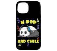 Cute KPOP Music Panda K Pop and Chill Vibes Carcasa para iPhone 15
