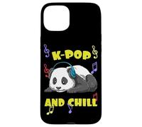 Cute KPOP Music Panda K Pop and Chill Vibes Carcasa para iPhone 15 Plus