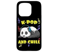 Cute KPOP Music Panda K Pop and Chill Vibes Carcasa para iPhone 15 Pro