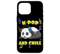 Cute KPOP Music Panda K Pop and Chill Vibes Carcasa para iPhone 16 Pro MAX