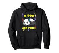 Cute KPOP Music Panda K Pop and Chill Vibes Sudadera con Capucha