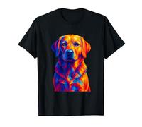 Cute Labrador Retriever Dog Colorful Dog Lover Pop Art Camiseta
