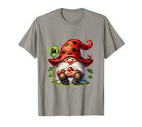 Cute Ladybug GNOME For Lucky Moms with Cloverleaf Shamrock Camiseta