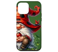 Cute Ladybug GNOME For Lucky Moms with Cloverleaf Shamrock Carcasa para iPhone 12 Mini