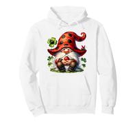 Cute Ladybug GNOME For Lucky Moms with Cloverleaf Shamrock Sudadera con Capucha