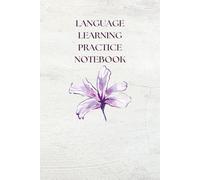 Cute Language Learning Notebook: Aesthetic Vocabulary & Sentence Practice Journal | 100-Page Study Companion for Multilingual Learners, Students & Teens | 6x9 with Border for Neat Writing