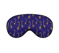 Cute Lemurs Pattern Weighted Eye Mask Sleep Blindfold Correas ajustables para la cabeza Cubierta para los ojos