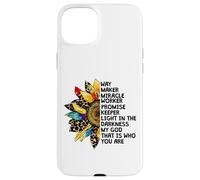 Cute Leopard Sunflower For Women and Jesus Lovers Christian Carcasa para iPhone 15 Plus