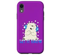 Cute Let It Snow - Oso Polar con Auriculares Carcasa para iPhone XR