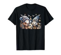 Cute Lighthouse Summer Gnomes For Women Men and Boat Captain Camiseta