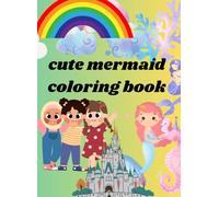 cute lil mermaid coloring book: easy & bold coloring book for stress relief