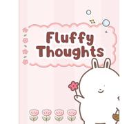 Cute Line Notebook - Fluffy Thoughts: 7.5"x9.25" lined Journal | Pink Notebook for Creative Kids, Students, and Teen Writers | Cute Gift for school ... Diaries, or Doodles | Kawaii school supplies