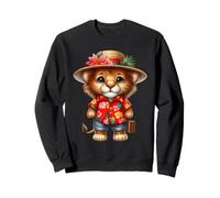 Cute Lion Cub Tropical Vacaciones Viajes Sudadera