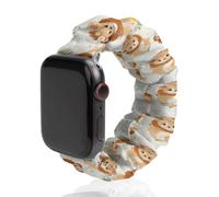 Cute Lion Little - Correa elástica para reloj compatible con iWatch, divertidas correas de reloj inteligente para hombres y mujeres, 38 mm/40 mm, 42 mm/44 mm, 38mm/40mm, Poliéster, No es una piedra