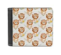 Cute Lion Little Novelty - Cartera delgada con bolsillo frontal plegable con tarjetero de identificación para mujeres y hombres, Estilo:, Talla única, Para todas las estaciones